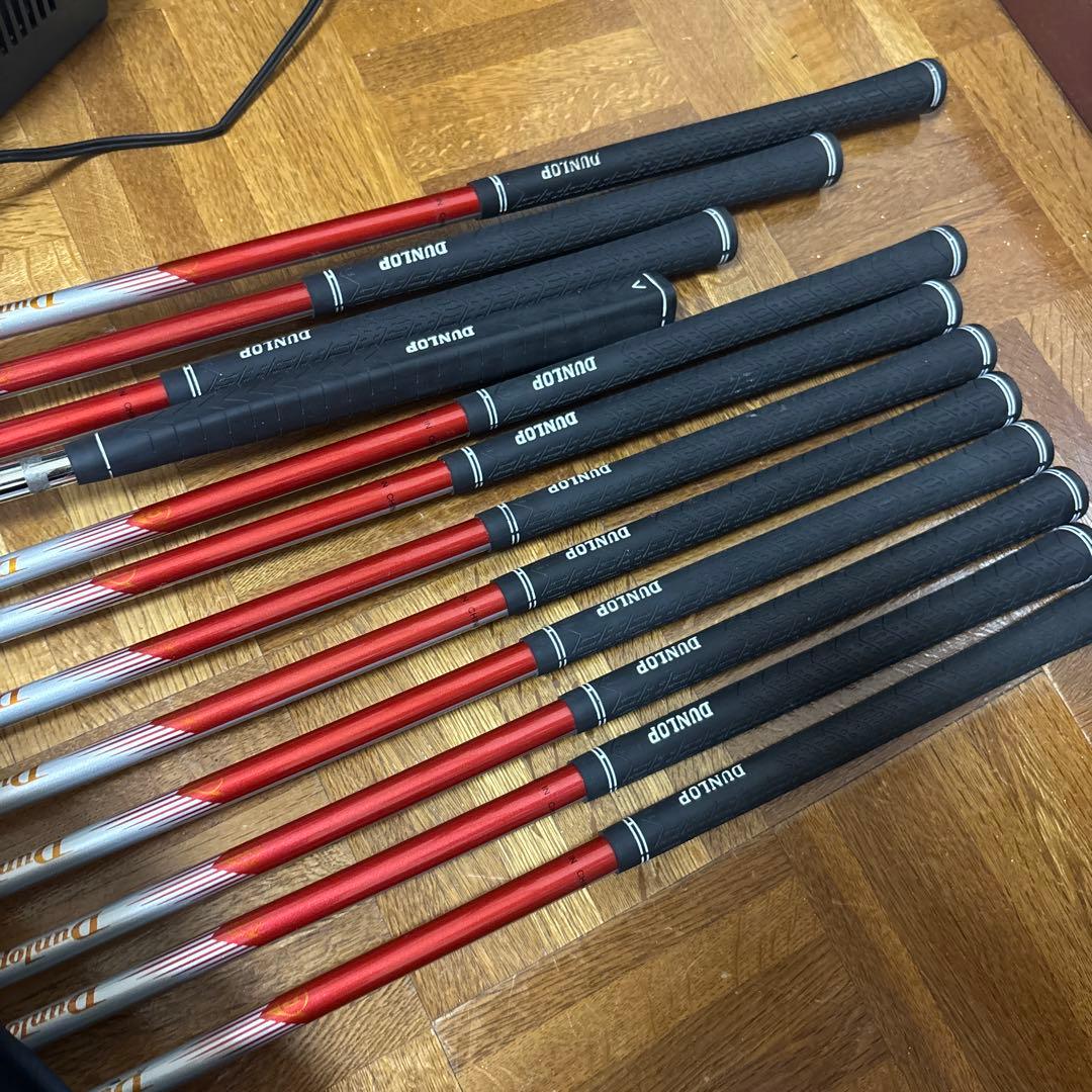 ネイビーとオレンジのチェック柄 ゴルフバッグ