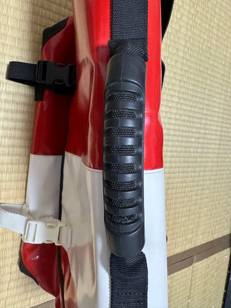 bagjack 本格メッセンジャーバッグ ターポリン 防水 赤白