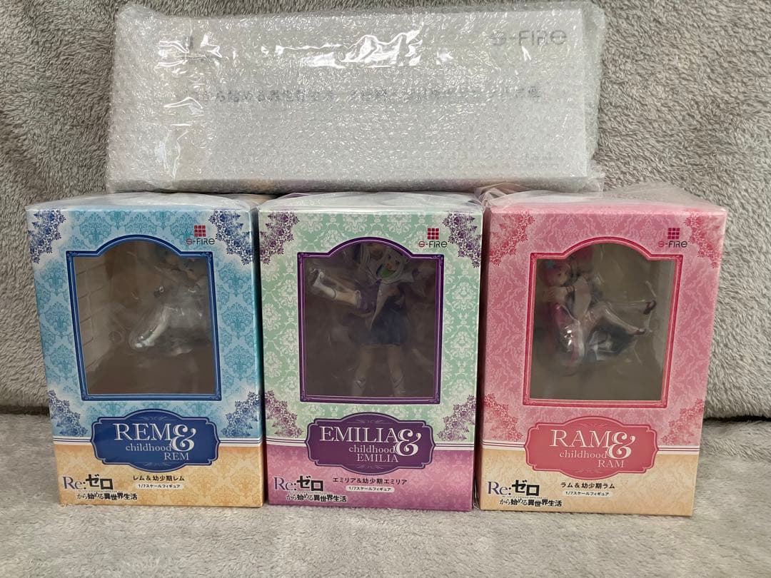 s-fire リゼロ エミリア ラム レム 幼少期 フィギュア 特典付き