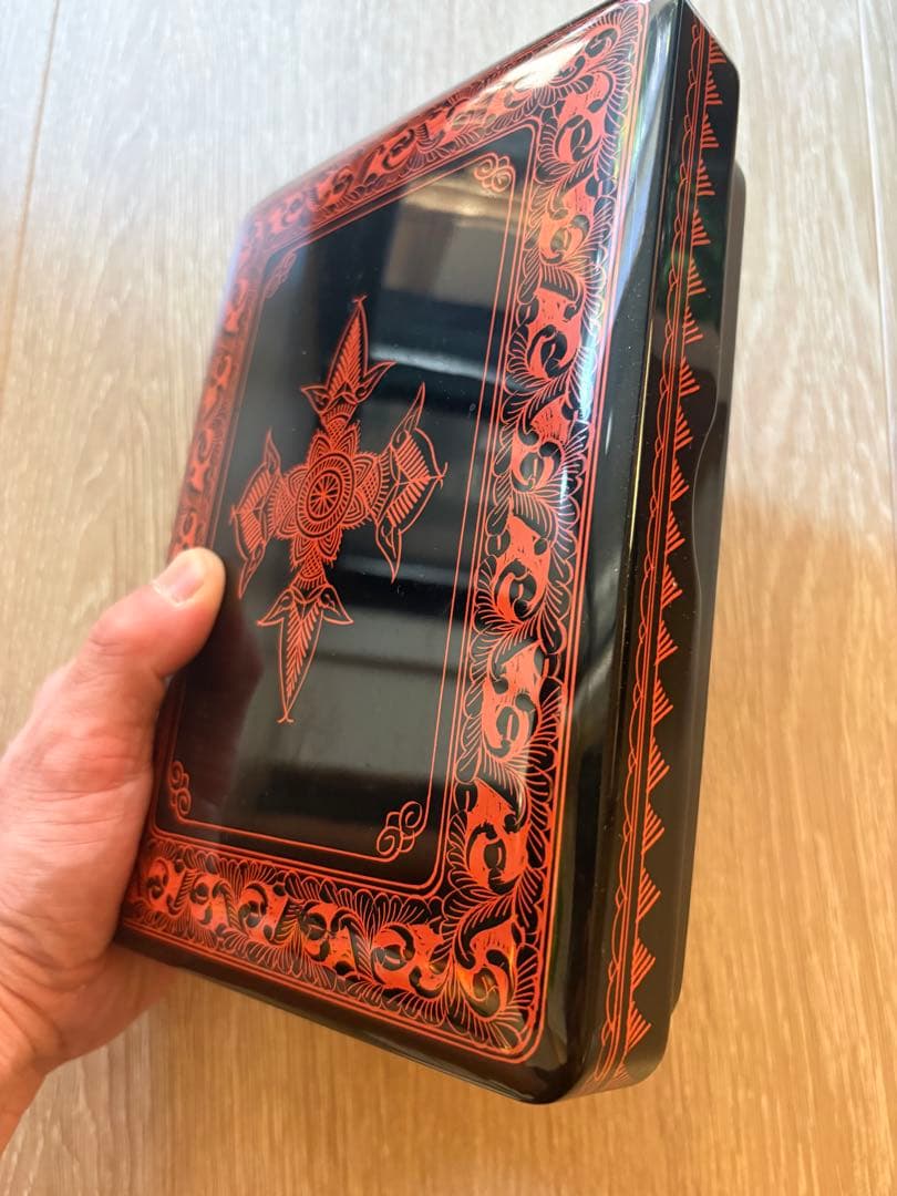 処分につき特化蒟醤（きんま）技法 書道箱