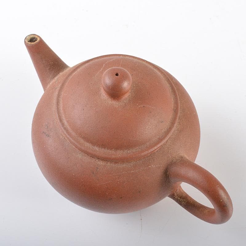 中国　荊渓恵孟臣製　紫砂　朱泥　急須　茶壷　C　R6379