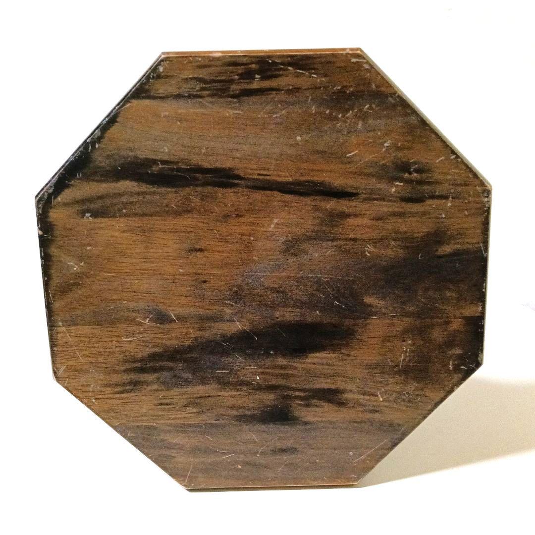 一点物 希少 ヴィンテージ 木製回転式スツール アトリエスツール オクタゴン