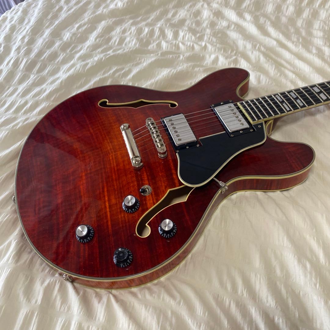 Eastman T486 セミアコースティックギター チェリーレッド