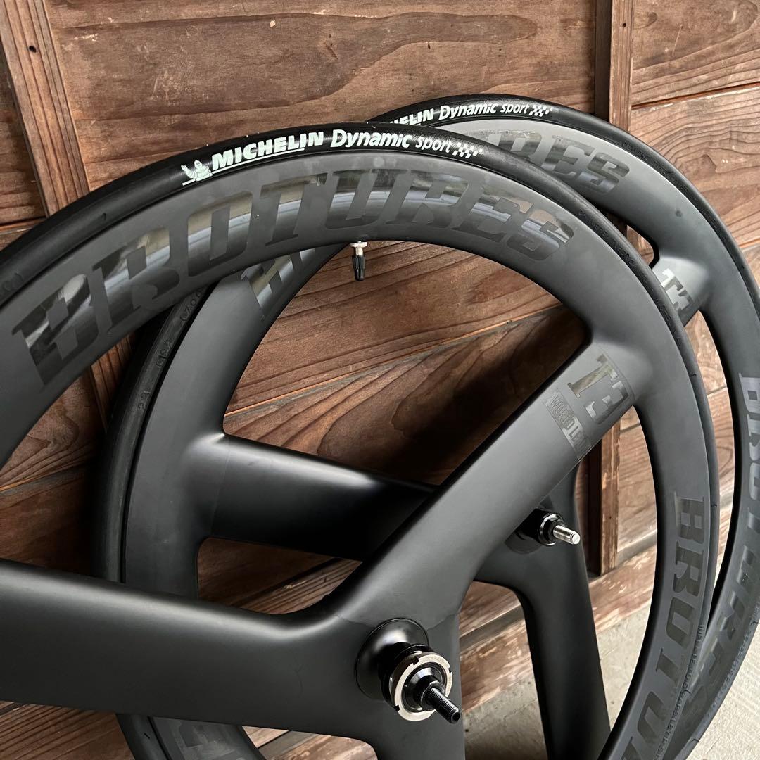 【期間限定値引】BROTURES T3 Pro CARBON ホイール前後セット