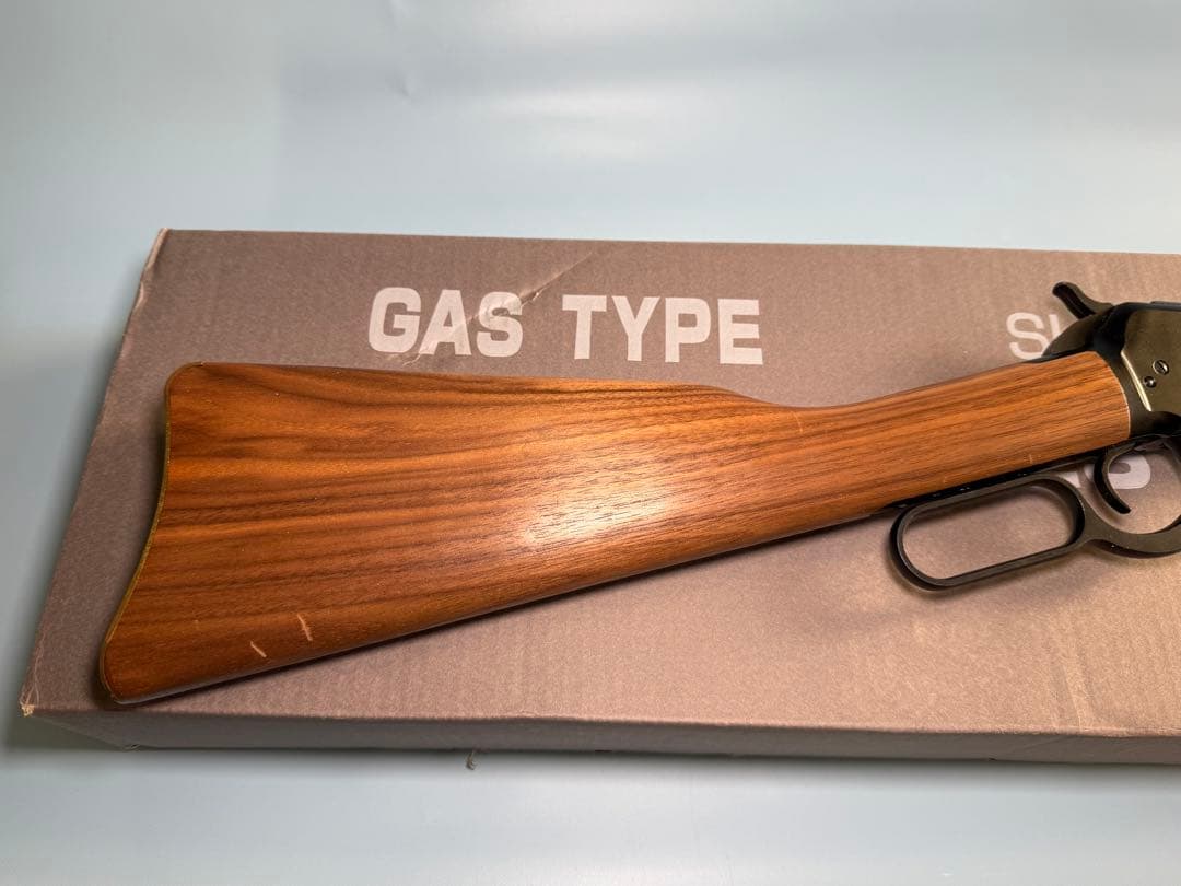 マルシン製ウインチェスターM1892 ブラックガスガン 木製ストック(旧モデル）