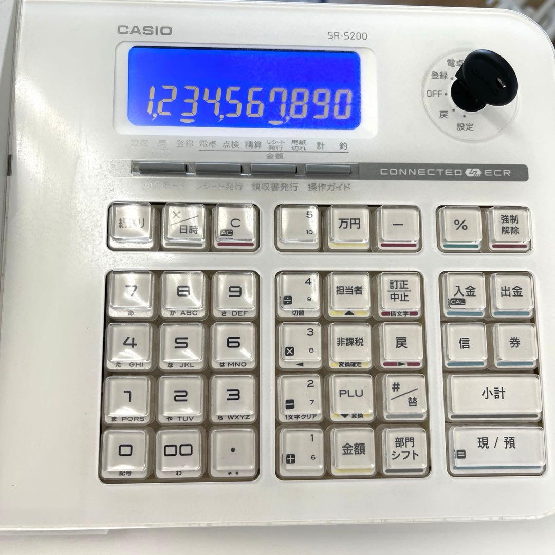 【良品・お値下げ】CASIOカシオレジスター SR-S200ロール紙19巻セット