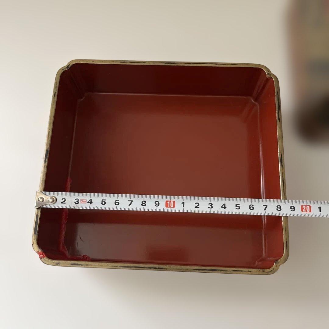 重箱　年代物　木製漆器　骨董　お弁当箱　アンティーク⭐︎希少⭐︎木箱付き