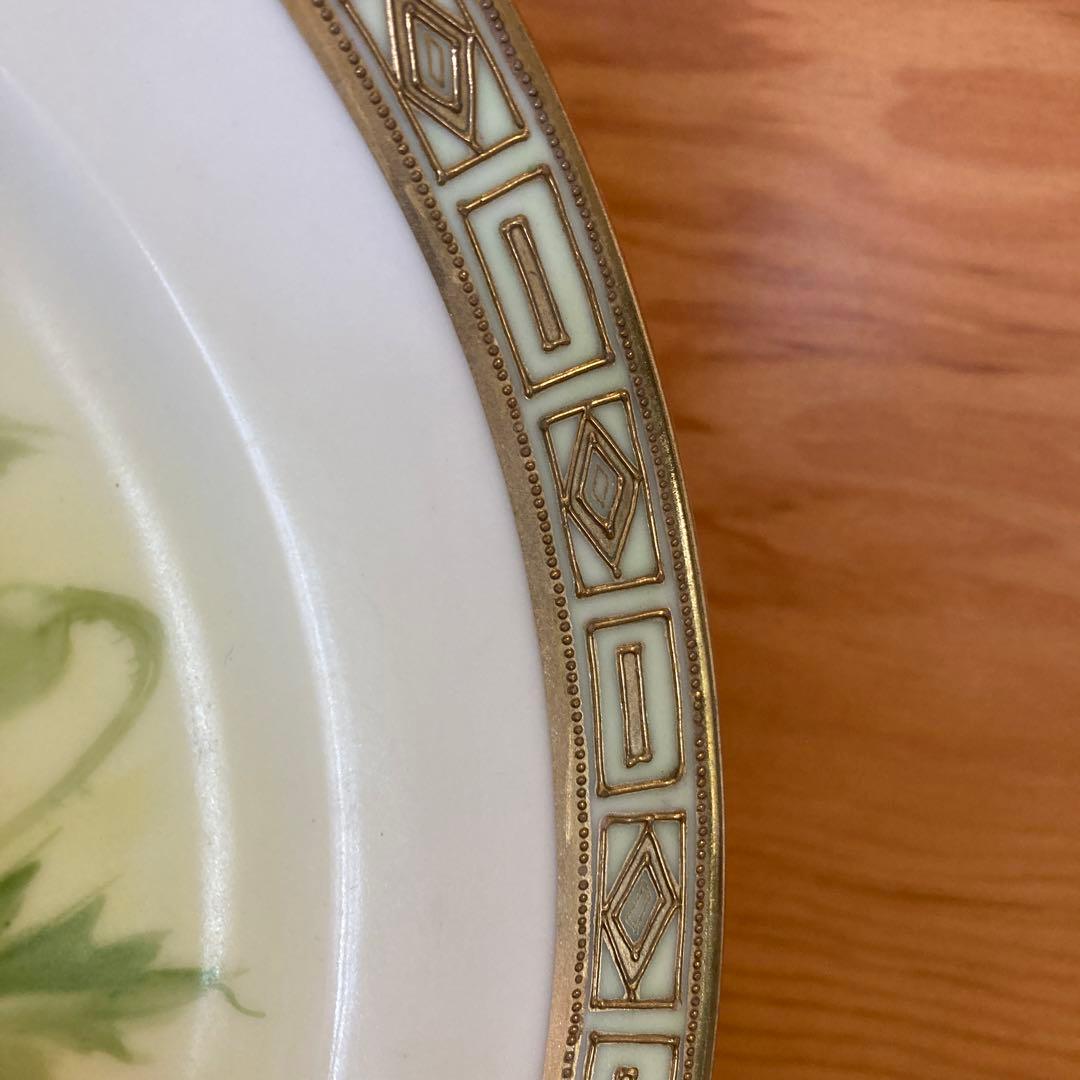 オールドノリタケ　金盛　手描き　絵皿