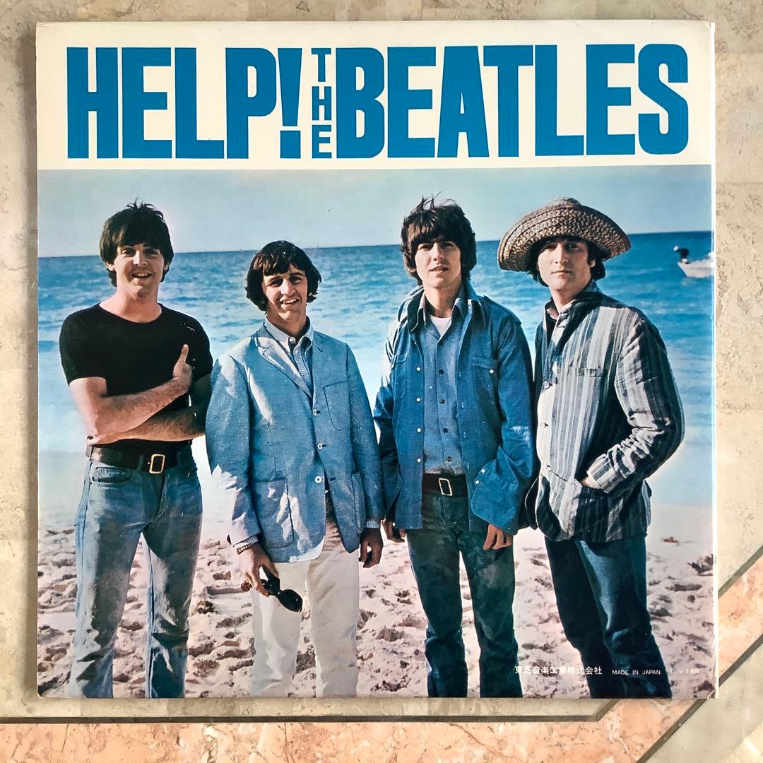 レア! 極美品! 爆音!ビートルズ ヘルプ1965年 初回盤水色帯 オデオン赤盤