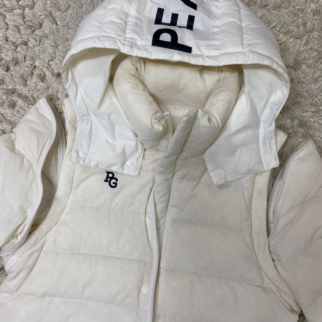 パーリーゲイツ　2way ダウンジャケット　ホワイト　4