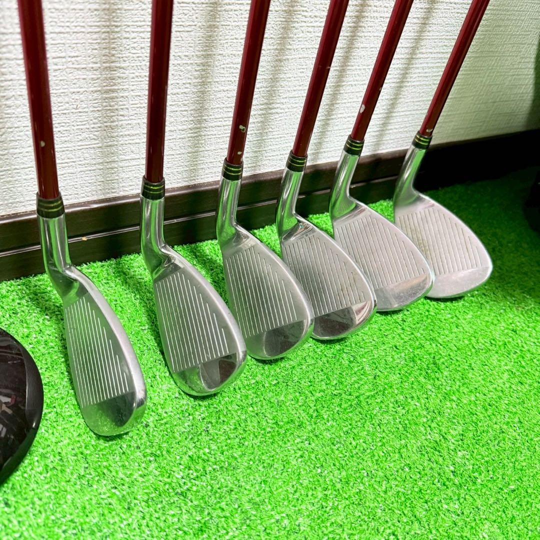 レフティー 左利き ADVISOR ゴルフクラブセット 9本 Sフレックス