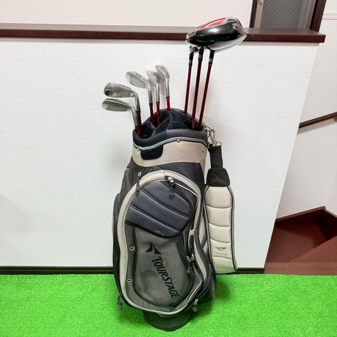 レフティー 左利き ADVISOR ゴルフクラブセット 9本 Sフレックス