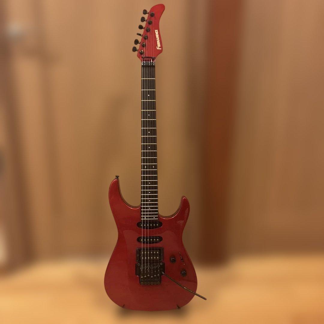 金ロゴ FERNANDES FR-55 アクティブ トレモロアーム・ケース付