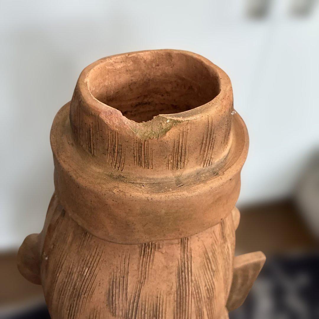 《はにわ》花瓶　レトロ置物　高さ53cm