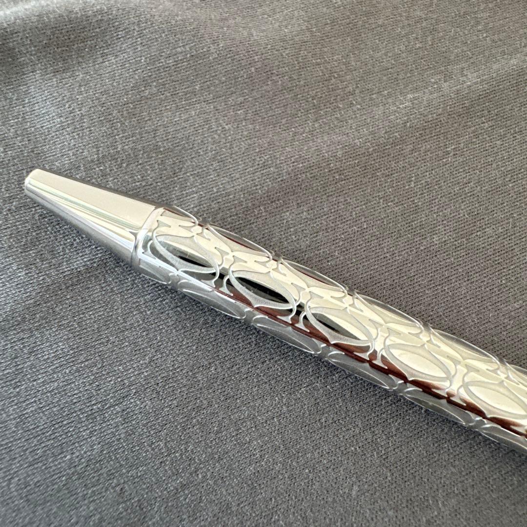 美品⭐️Cartier ボールペン サントスCドゥ　シルバーカラー