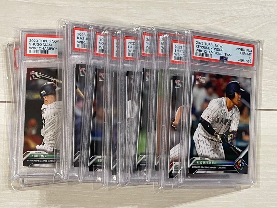 WBC 侍ジャパン TOPPS NOW 優勝チームセット 12枚　PSA10