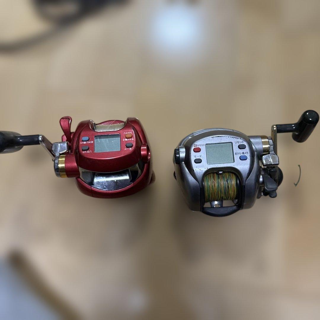 電動リール 赤 銀 2台セット