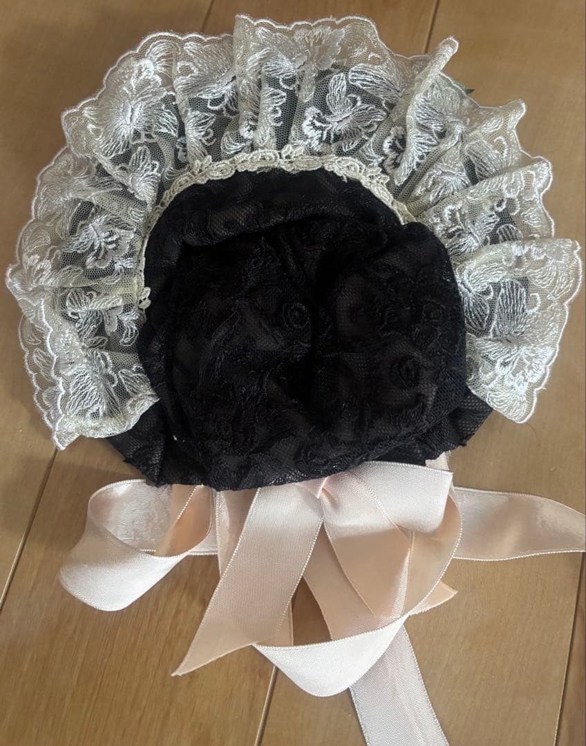 アンティークドール68センチ用ドレス 帽子付き