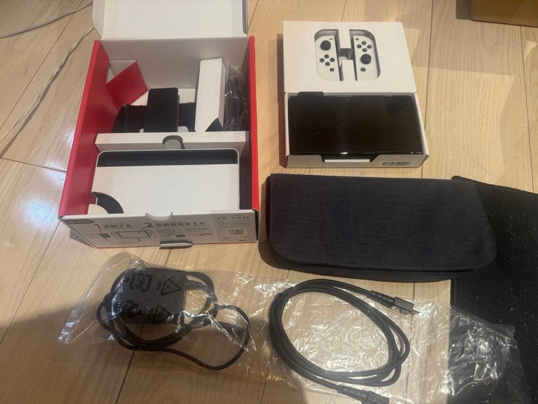 Nintendo Switch 有機ELホワイト【保護フィルム、ケース付き】