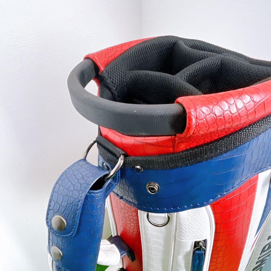 美品　アドミラル　クロコ　型押し　高級　キャディバック