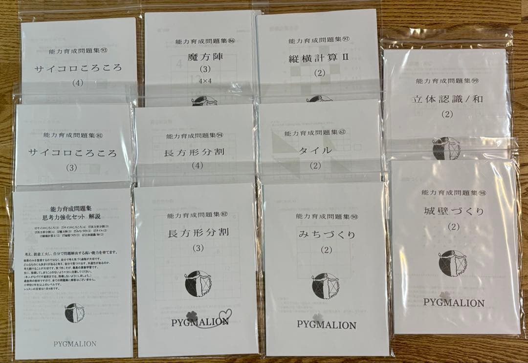 思考力養成講座 第１〜第４講座＋思考力強化のセット　ピグマリオン