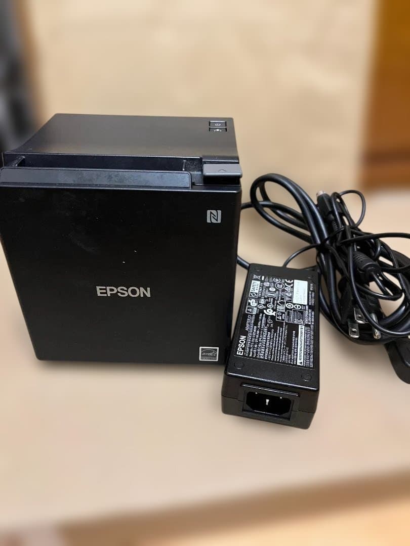 通電確認 EPSON TM-m30 M335B レシートプリンター+純正コード