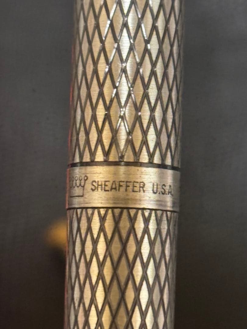 SHEAFFER スターリングシルバー 万年筆 ケース付 パイロット　革ケース