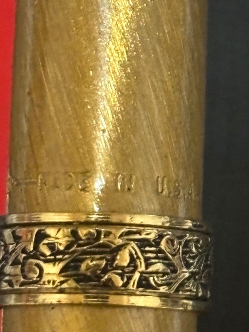 SHEAFFER スターリングシルバー 万年筆 ケース付 パイロット　革ケース