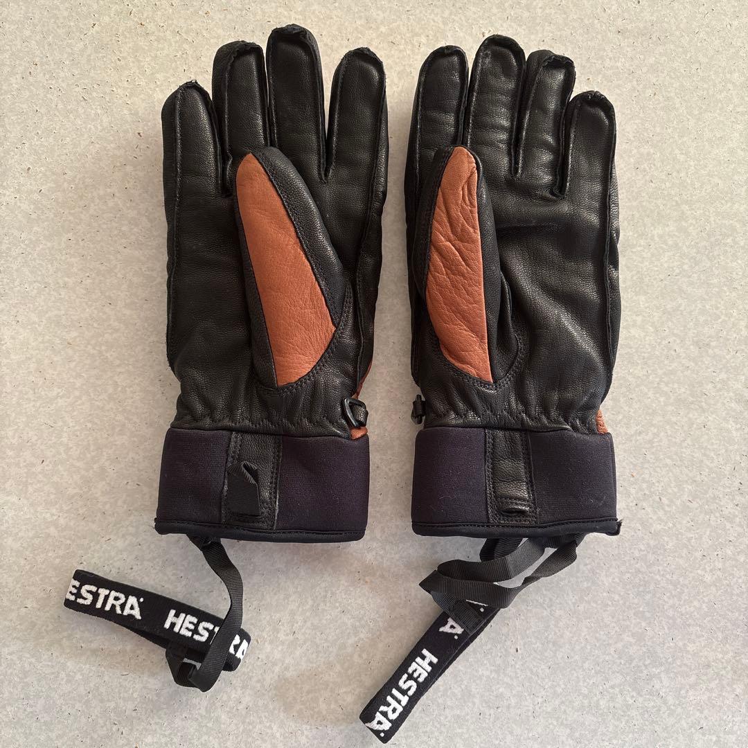 HESTRA スキーグローブ ブラウン/オレンジ