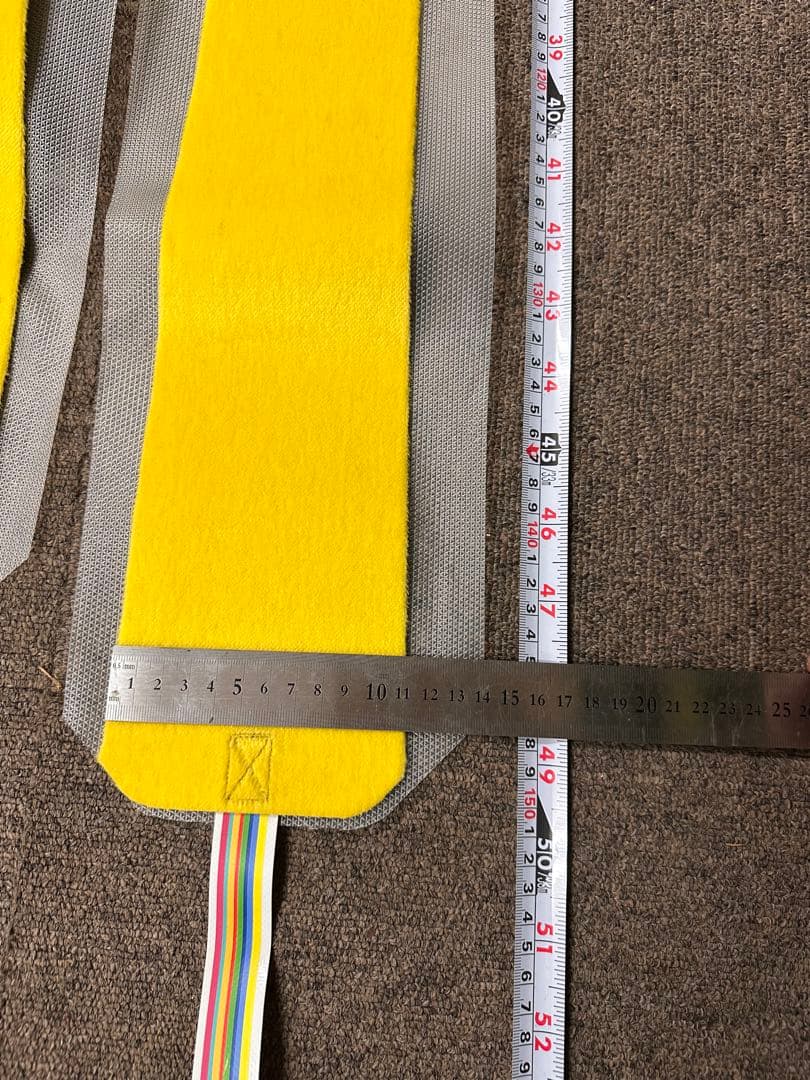 使用2回　POMOCA スキー用シール イエロー　バックカントリー