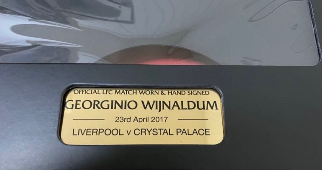 リバプール ワイナルドゥム 実使用 直筆サイン入り ユニフォーム リヴァプール