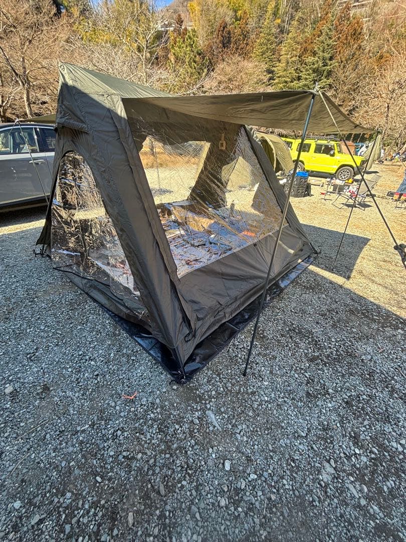 くノーみなみ　CAMVIL（ケムビル）A型フレームテント カーキ