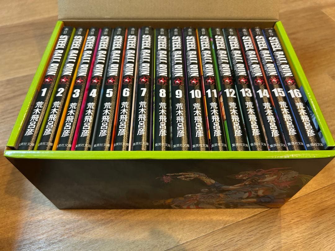 ジョジョの奇妙な冒険 1〜6部　スティールボールラン全巻セット箱付き