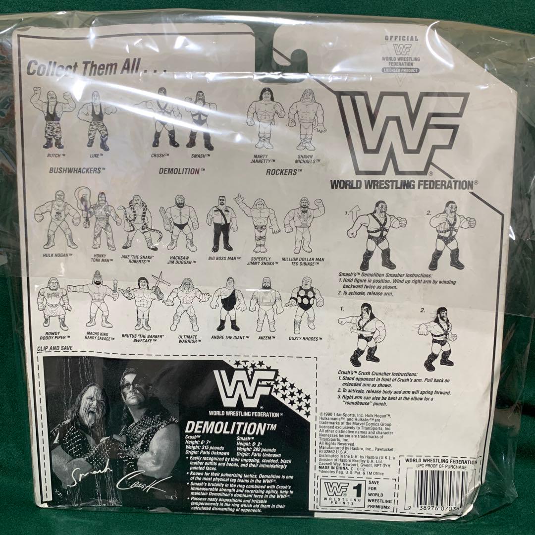 希少 WWF ハズブロ フィギュア プロレス デモリションズ