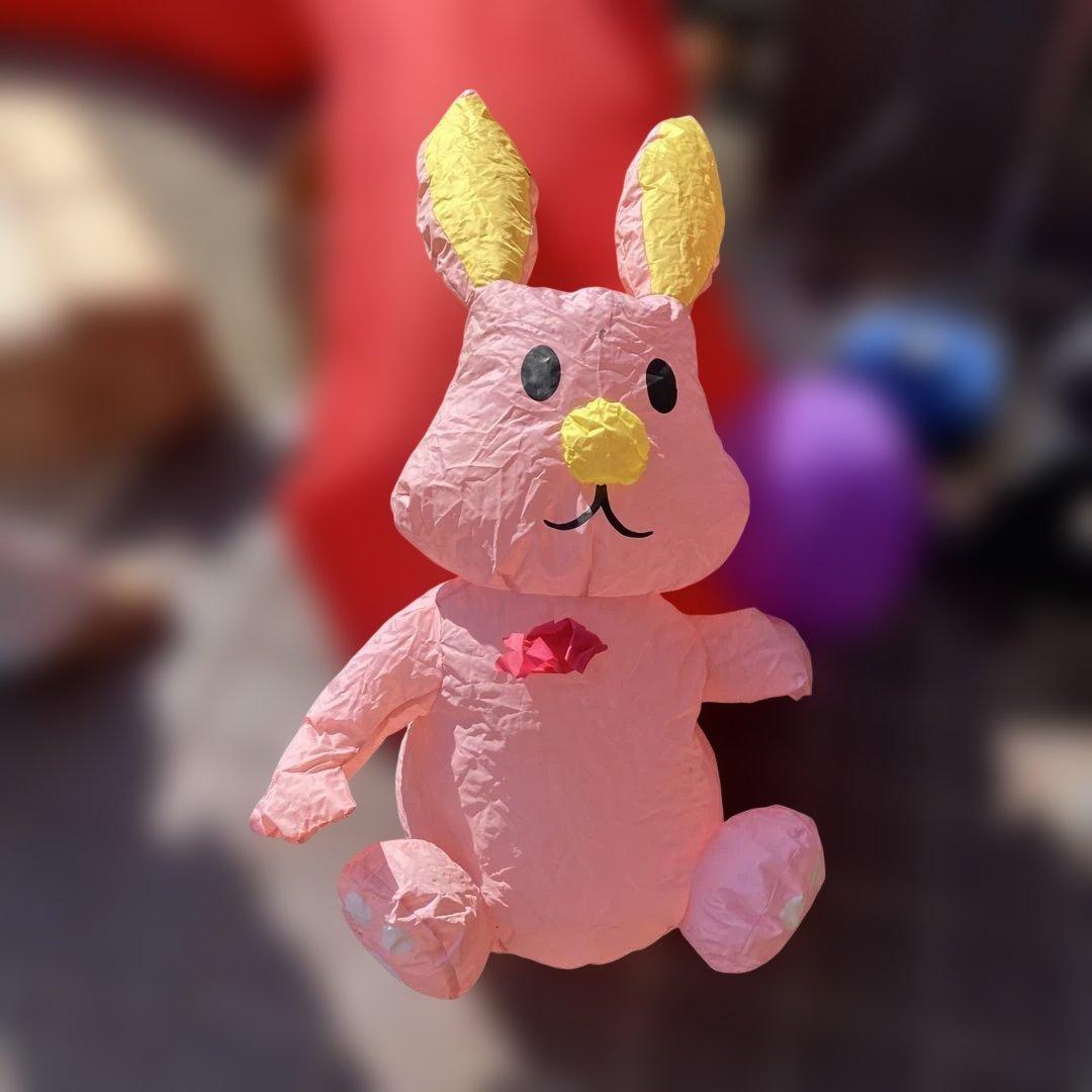 A-2 エアーアーチ クマとウサギのバルーン 門型 イルミネーション イベント