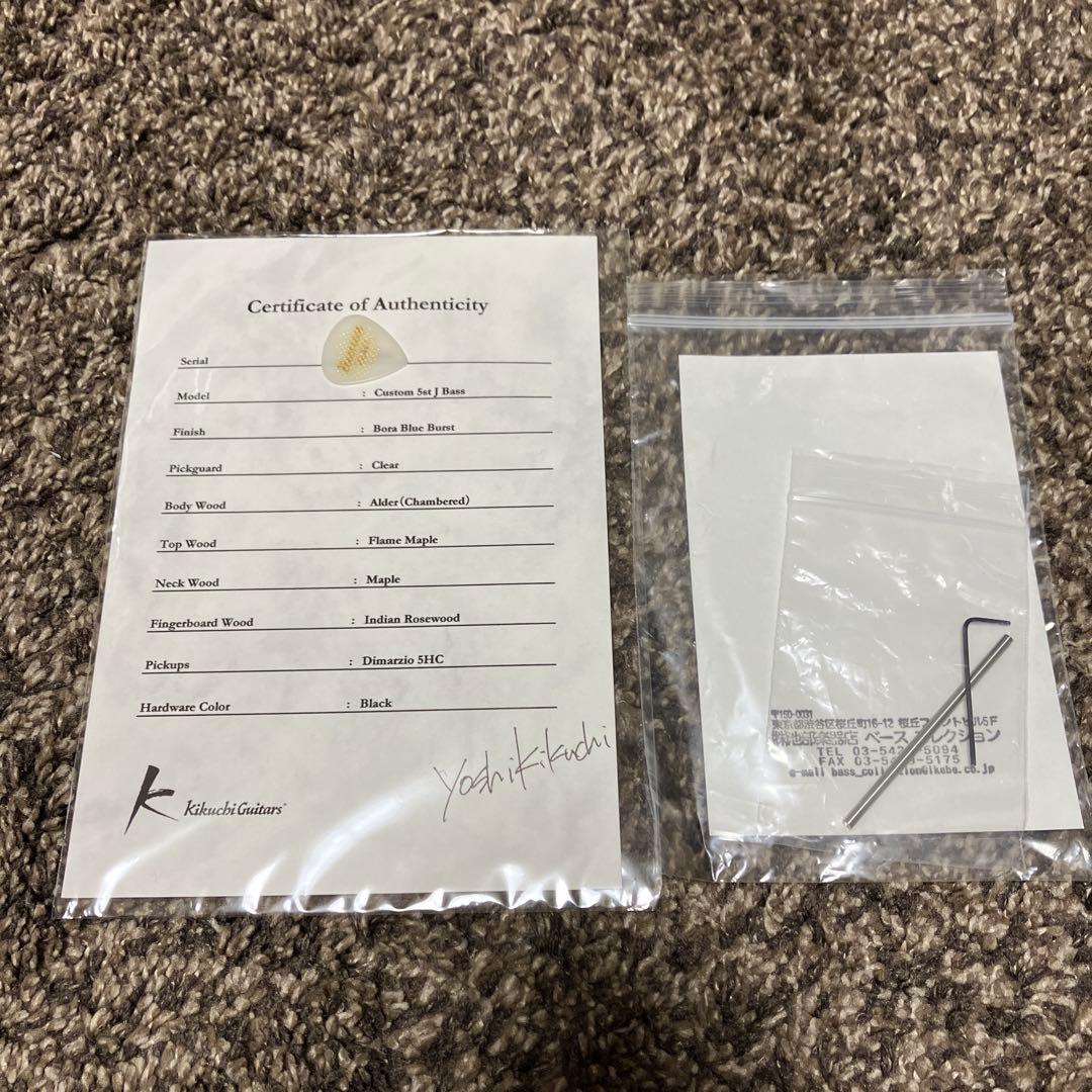 ベース kikuchi guitars custom 5st J bass