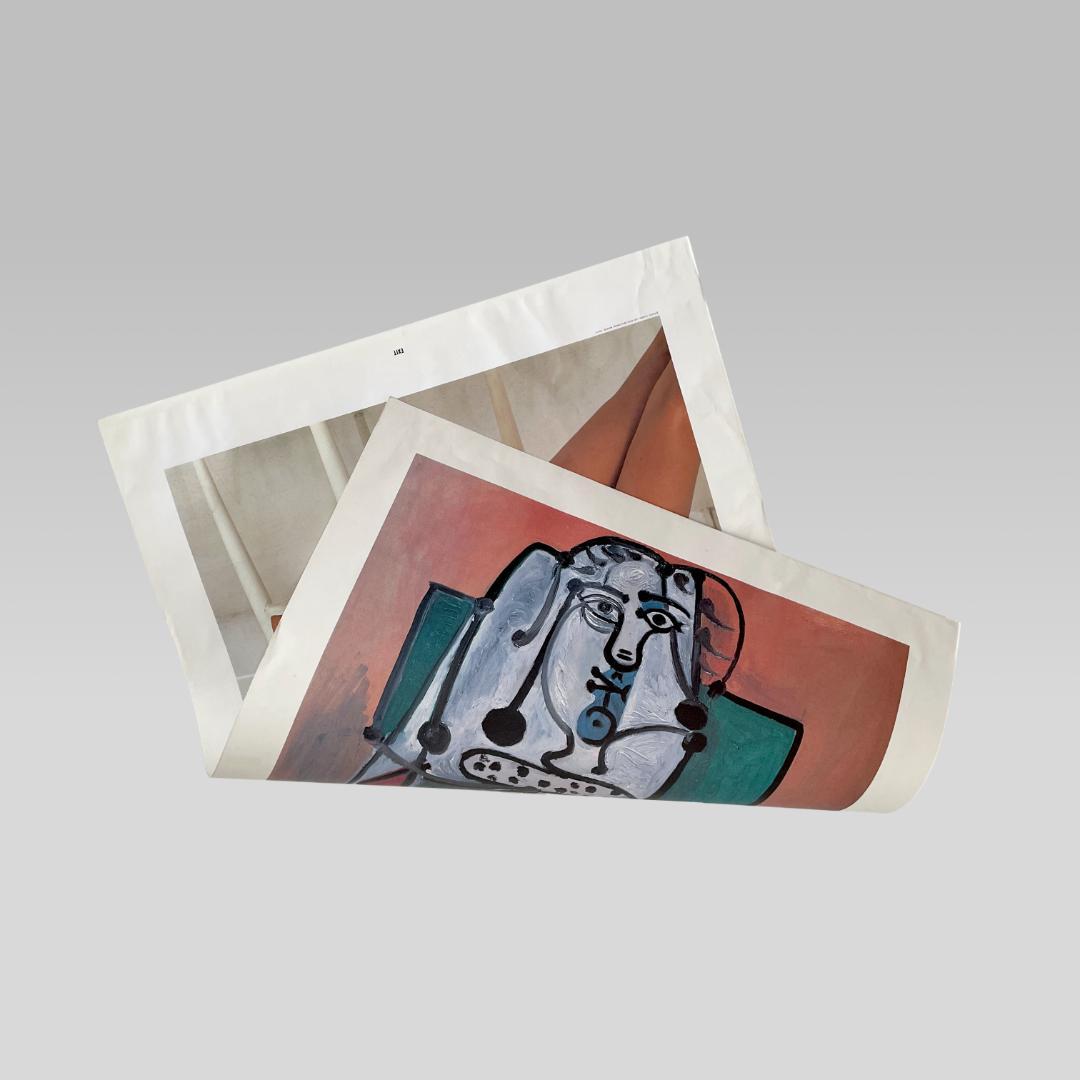 80~90s【パブロピカソ】ヴィンテージ 広告用 サンプル 額装 アートポスター