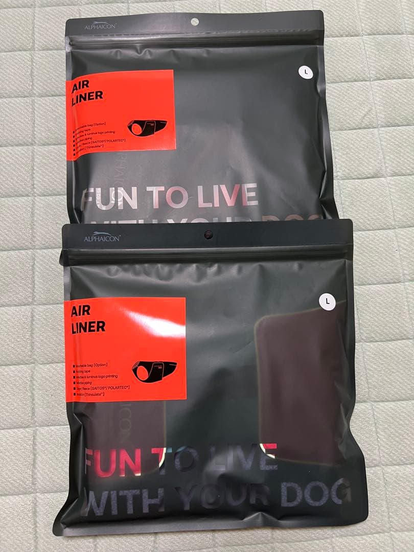 ALPHAICON AIR LINER エアライナー Lサイズ： 2枚