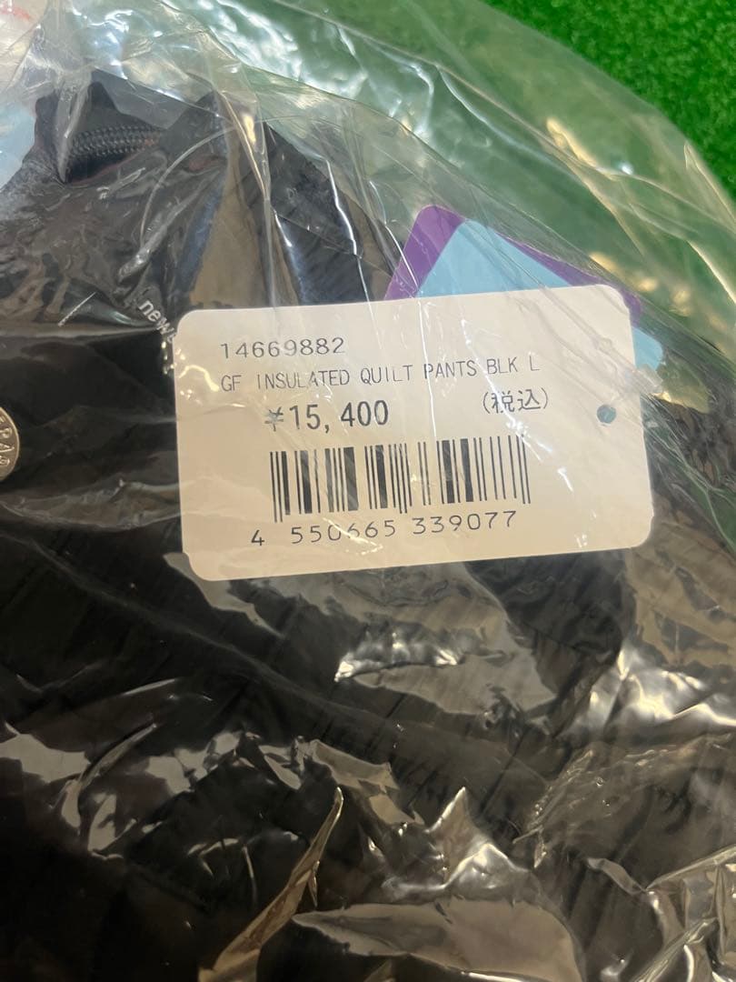 ニューエラゴルフ インサレーテッドキルティング セットアップ ブラック L