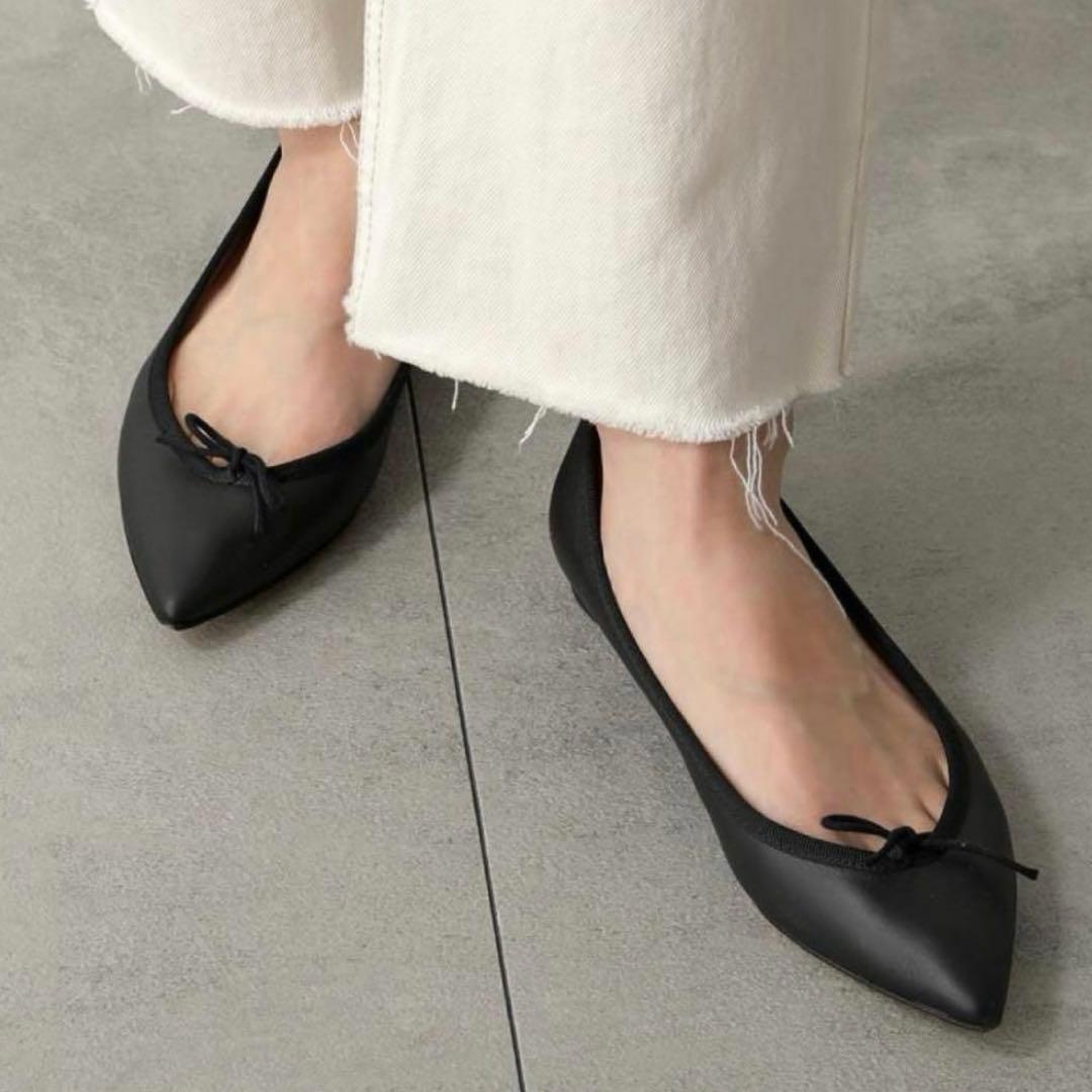 【美品】 レペット ブリジット バレエシューズ ポインテッドトゥ レザー