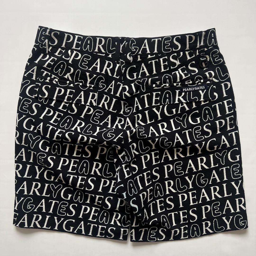 PEARLY GATES パーリーゲイツ　総柄　ハーフパンツ　メンズ　ロゴ　L