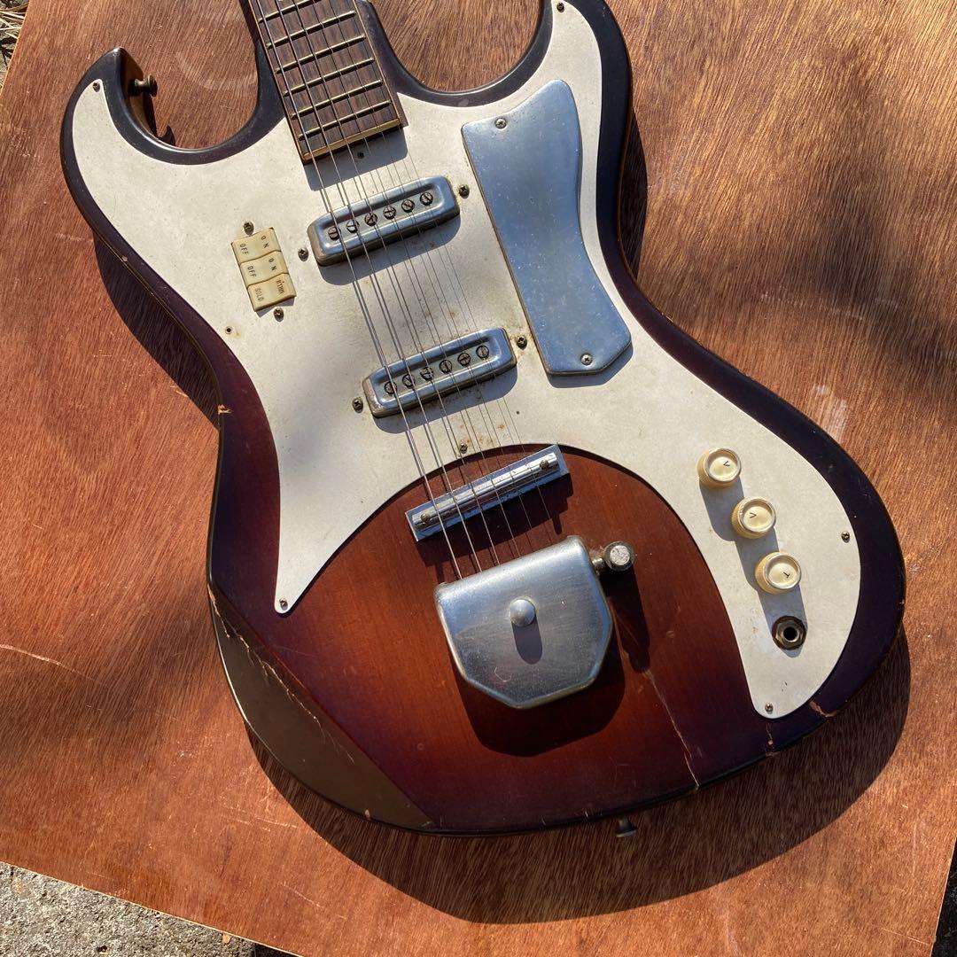 値下げしました。kawai エレキギター　レトロ　ジャンク　追記あります。