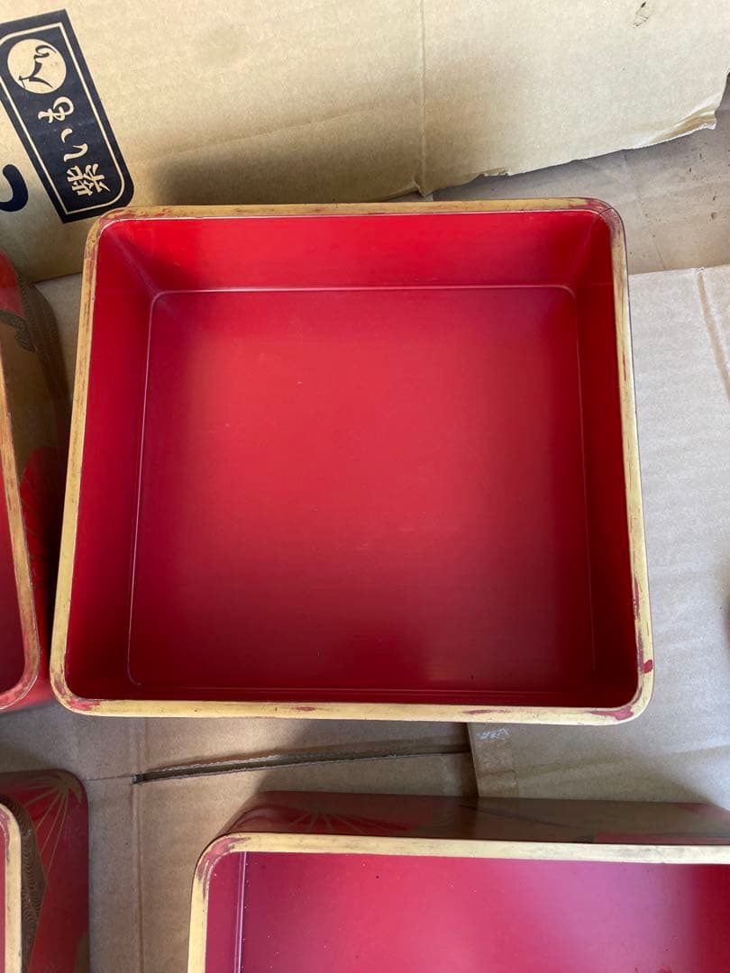 重箱　蒔絵　扇子　江戸時代　兎