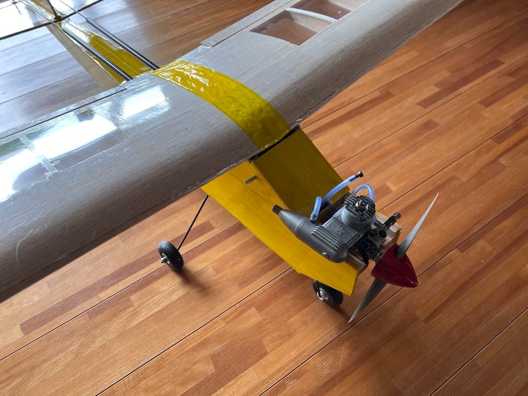 ムサシノ模型プレイリー号　組立済　未飛行メカ　エンジン送信機付　引き取り限定