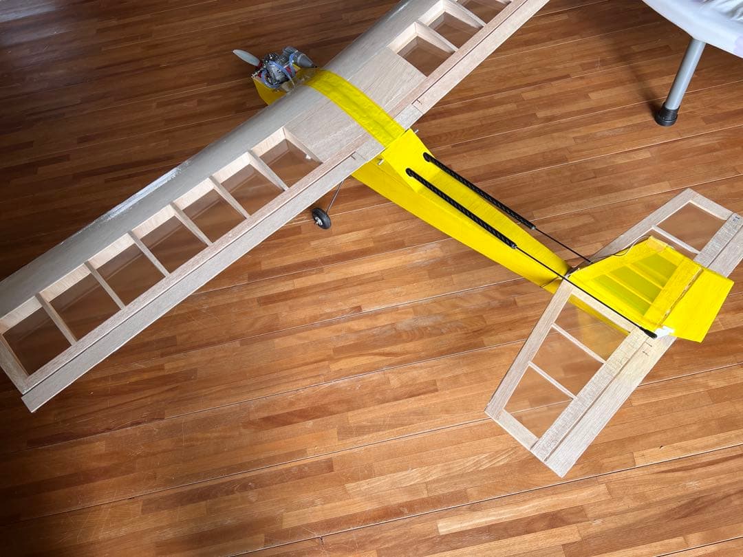 ムサシノ模型プレイリー号　組立済　未飛行メカ　エンジン送信機付　引き取り限定