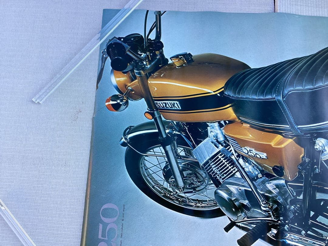 SUZUKI GT250 ポスター　オートバイ　ＧＴ ２５０ ＣＣＩ 未使用