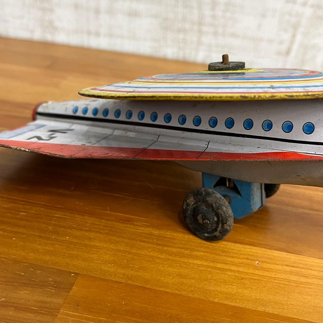 【アンティーク】昭和レトロ 当時物 ブリキ玩具 飛行機 宇宙船 V-2 日本製