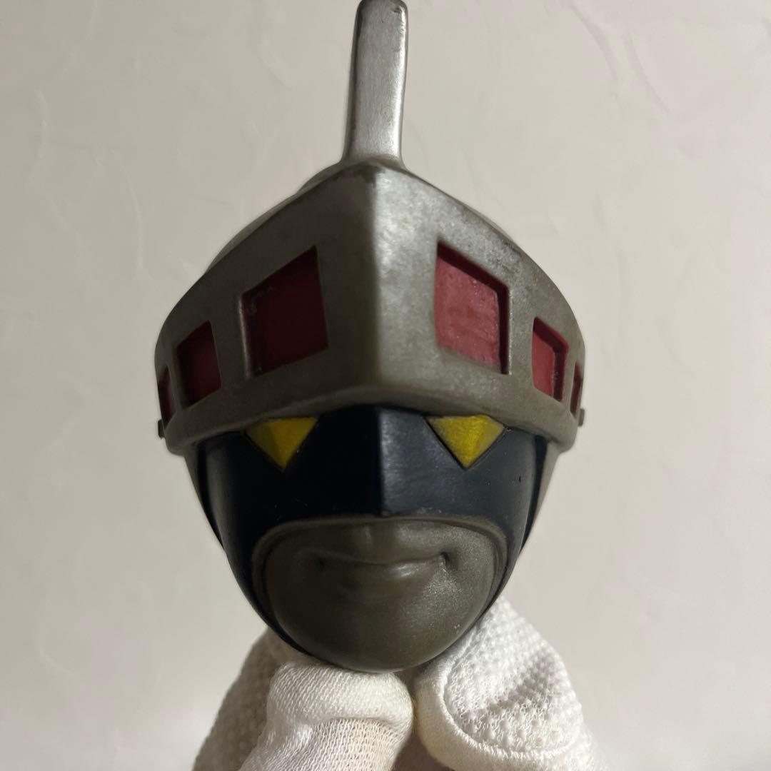 ⚠️超貴重・激レア　シルバー仮面　面取れ　1970年代　昭和レトロ　バンダイ製
