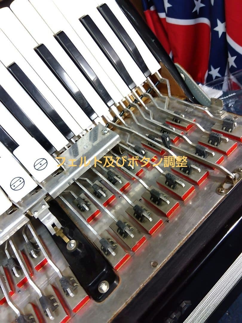 【動作品美品】YAMAHA YA-48アコーディオン独奏用高級モデル自宅保管品