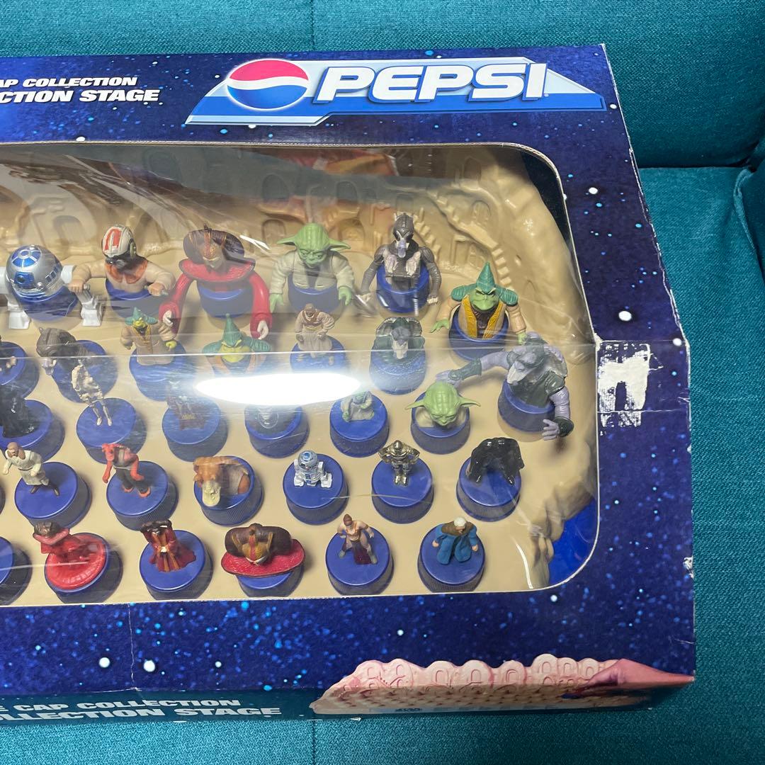 スターウォーズ エピソード1ボトルキャップ フルコンプ コレクションステージ付き